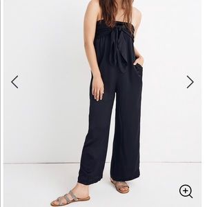 Strapless black jumpsuit